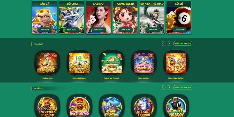 Nhiều trò chơi casino đang được hệ thống Cwin cung cấp