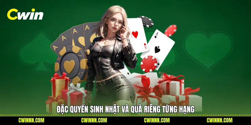 Đặc quyền sinh nhật và quà riêng từng hạng