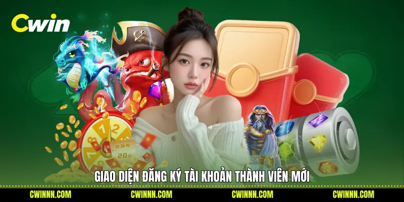Giao diện đăng ký tài khoản thành viên mới